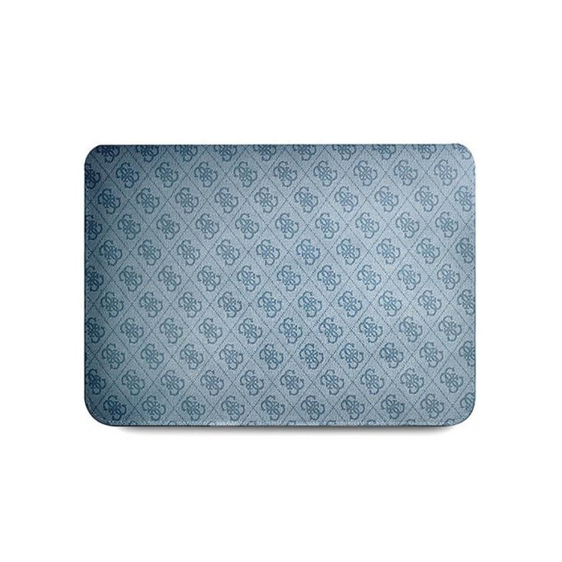 Husa Premium Guess Sleeve Uptown Triangle Logo, Compatibila Cu Laptop / Macbook 16 Inch, Albastru - 39998
