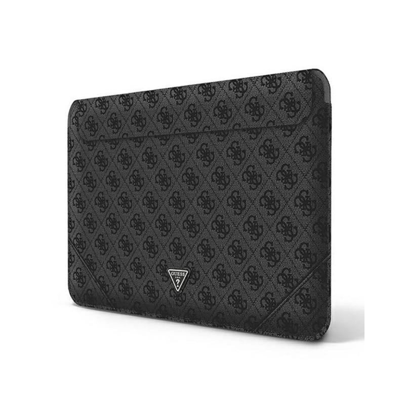 Husa Premium Guess Sleeve Uptown Triangle Logo, Compatibila Cu Laptop / Macbook Pro / Air 13inch, negru - 39943