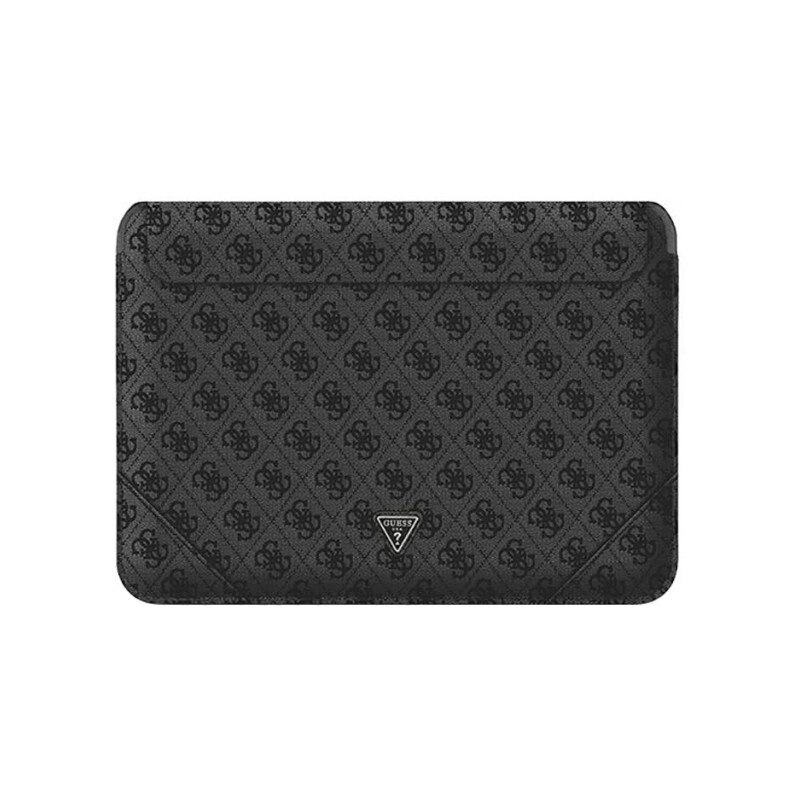 Husa Premium Guess Sleeve Uptown Triangle Logo, Compatibila Cu Laptop / Macbook Pro / Air 13inch, negru - 39943