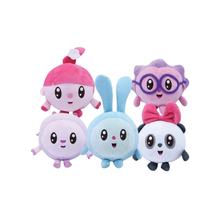 Set 5 personaje Baby Riki, Ariciul, Topa, Pandi, Grohi, Milu, teleMAG