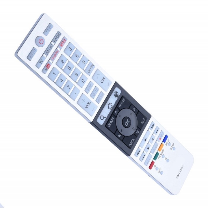 TOSHIBA TV / LCD / LED съвместимо дистанционно управление, 205 X 54 X 20,5 mm, 8M, черно