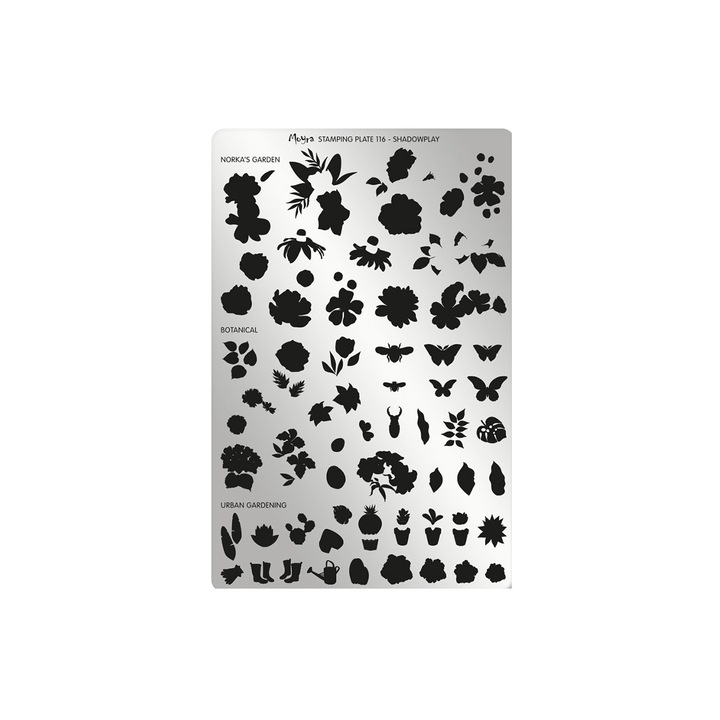 Matrita pentru stampila Moyra, 116, Shadowplay, Gri-negru