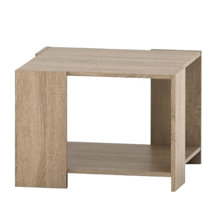 Холна маса, Дъб сонома, Кафява, MDF, TEMPO 63x63x45 см