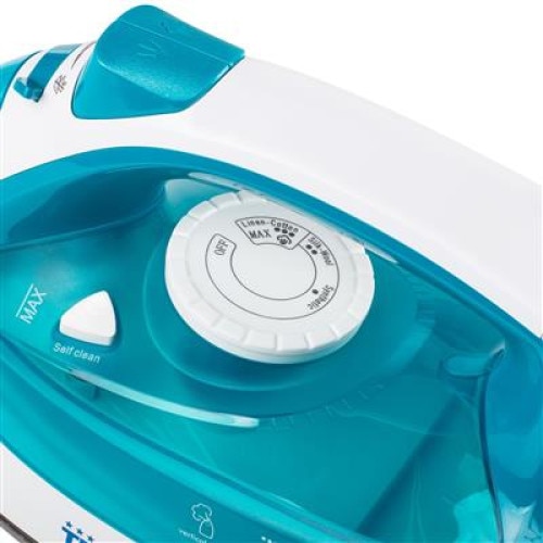 Fier de calcat cu abur TRISTAR ST-8320, 2600W, 0.37l, 240V, temp. max.230 °C protectie supaincalzire, alb/verde