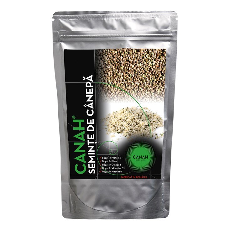 Seminte decorticate de canepa 500 g, Canah
