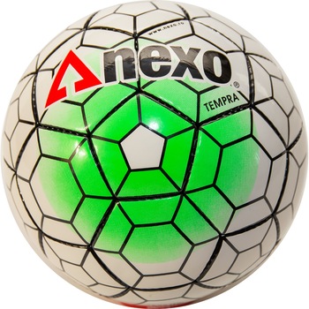 Minge fotbal NEXO Tempra Alb/Verde, marimea 5 Minge fotbal NEXO Tempra Alb/Verde, marimea 5