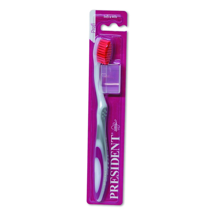 Periuta de dinti President Profi perii Soft gingii inflamate si sangerande, boli paradontale