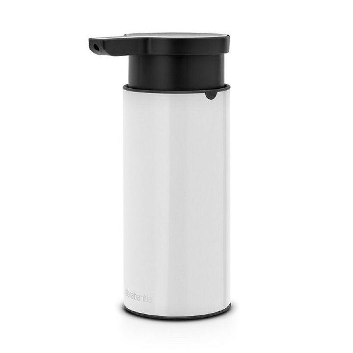 Dozator manual pentru sapun, Brabantia, Aluminiu, Alb