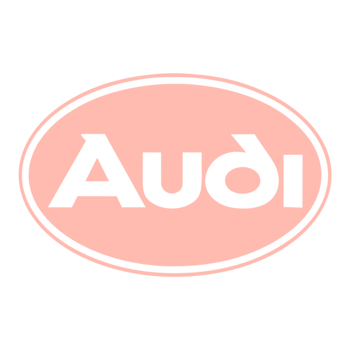 Sticker auto ''Audi logo'', 18x16 cm, Roz