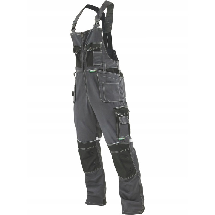 Salopeta de lucru Stalco, Bumbac/Poliester, Gri, XL