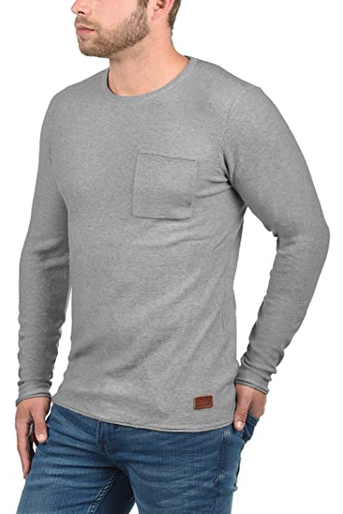 Pulover pentru barbati, BLEND, Bumbac, Gri, M INTL