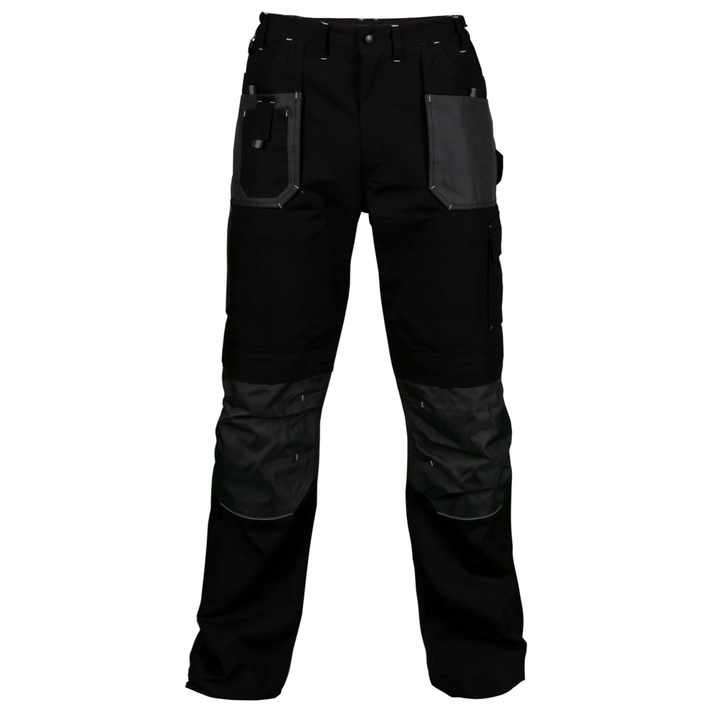 Работен панталон Stalco, полиестер/памук, черен, 2XL