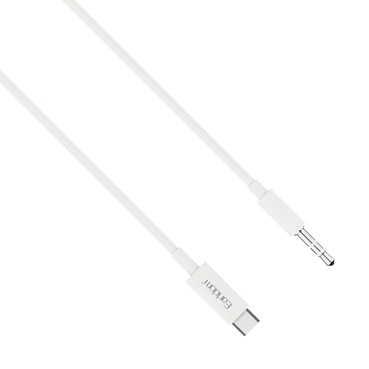 Аудио кабел Earldom ET-AUX29, 3.5mm към Type-C, 1.0м, Бял