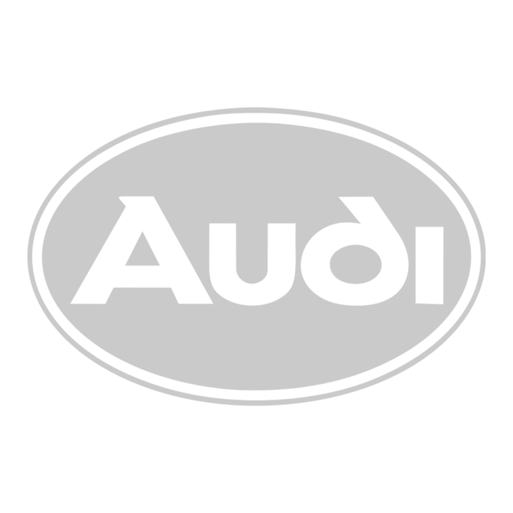 Sticker auto ''Audi logo'', 18x16 cm, Alb