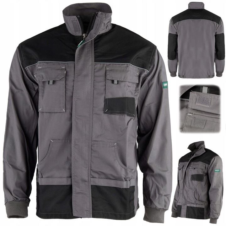 Jacheta pentru barbati Stalco Basic Line, Gri/Negru, XXL