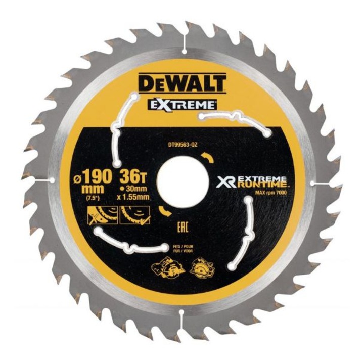 Disc fierastrau circular XR FlexVolt 190x30mm 36T, Dewalt