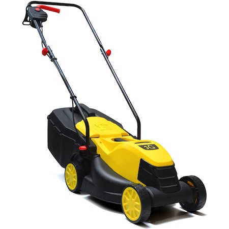 Masina de tuns gazon/iarba electrica John Gardener HD Extreme G83027, 1300 W, latime taiere 32 cm, 3100 rpm, 3 trepte de taiere, inaltime taiere 25 - 65 mm, sac colector 30 l
