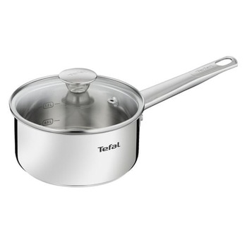 Oala cu capac, Tefal, 16 cm, Argintiu