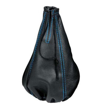Husa universala schimbator viteze Lampa, piele neagra, cusatura bleu Husa universala schimbator viteze Lampa, piele neagra, cusatura bleu
