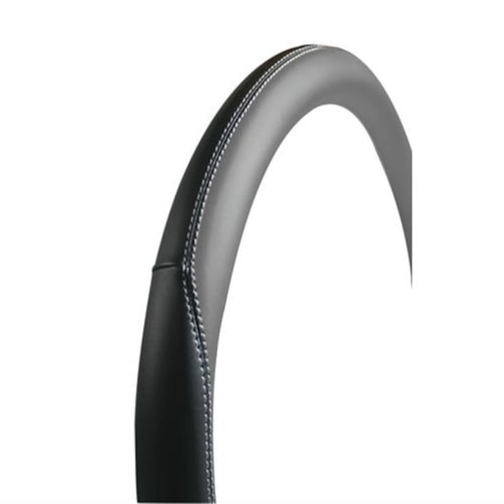 Калъф за волан Lampa Club Premium, 35/37 см, Черен/Сив