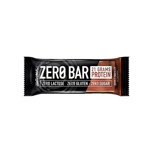 Baton cu Proteine ZERO BAR - Double Chocolate 50 g, Biotech Nutrition