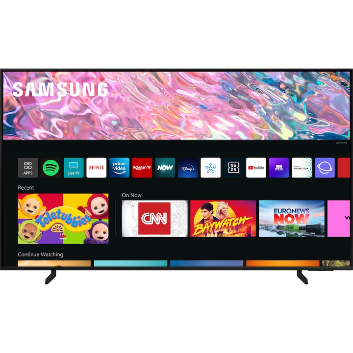 Телевизор Samsung 50Q60B, 50" (125 см), Smart, 4K Ultra HD, QLED, Клас F