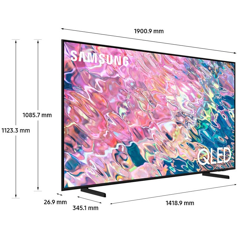 Televizor Samsung QLED 85Q60B, 214 cm, Smart, 4K Ultra HD, Clasa F