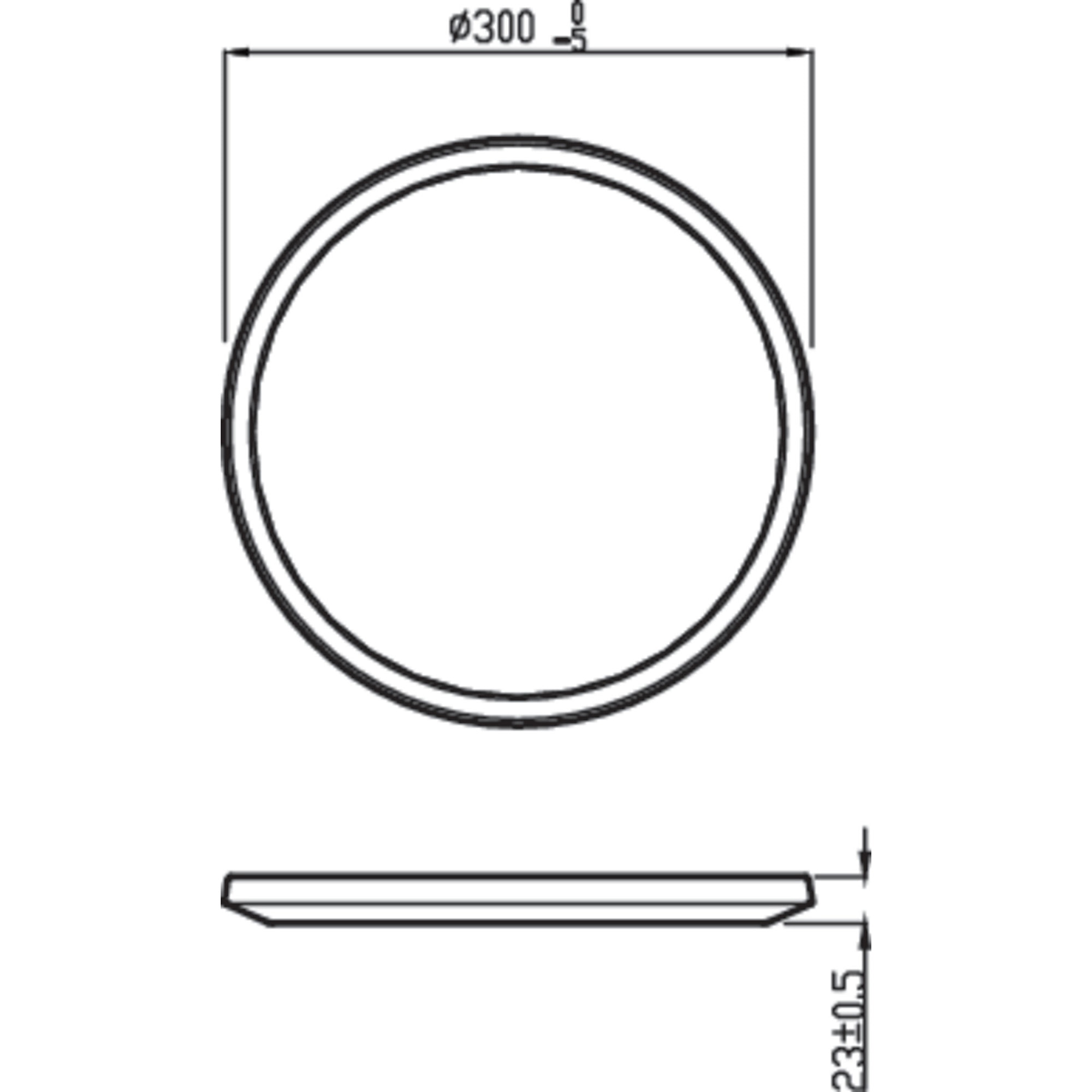 Philips Lampada LED Da Soffitto Superslim - Luce Bianca Calda - 18W - IP44 - Non Dimmerabile - Bianco