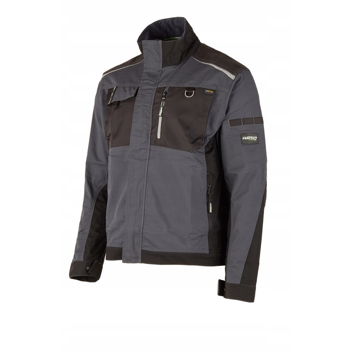 Jacheta de lucru pentru barbati Stalco Durabila, Gri inchis, XXL