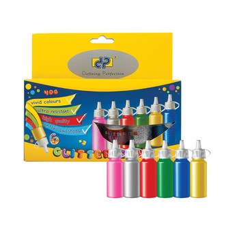 Lipici cu sclipici DP 6 culori/set DPC-15-9874 Lipici cu sclipici DP 6 culori/set DPC-15-9874