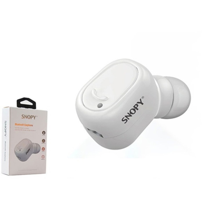 Rampage SN-BT155 Bluetooth vezeték nélküli fülhallgató, Mikrofon, Fehér