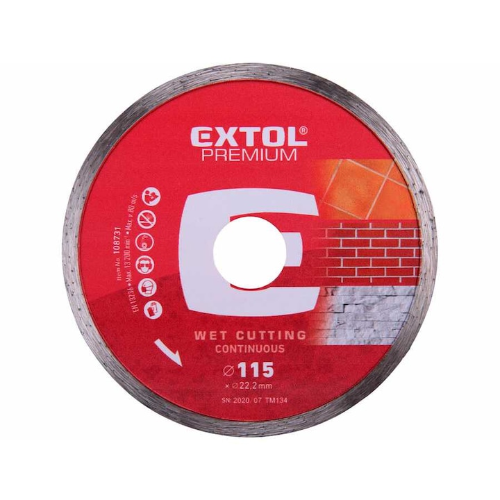 Freza cu diamant, Extol, Premium 115, Multicolor