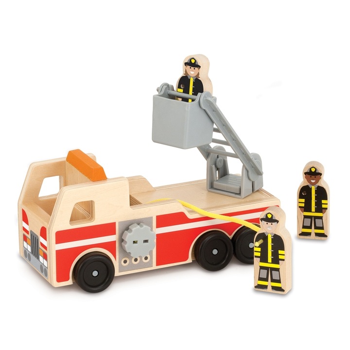 Masina din lemn, Melissa&Doug, Bej