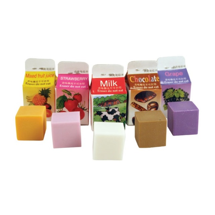 Radiera Kikkerland, parfumata, set de 5