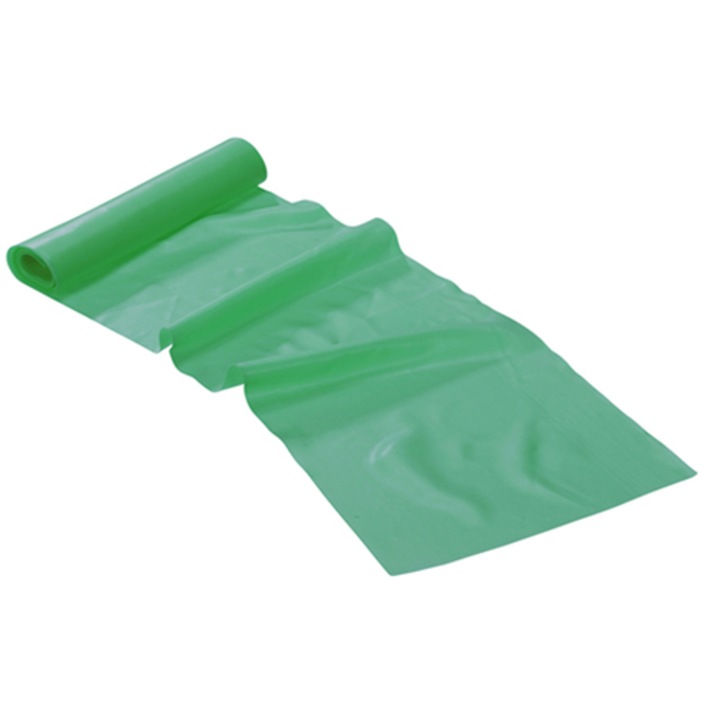 Trendy Limite Band Fitnesz szalag 2,5 m x 15 cm, zöld, közepes