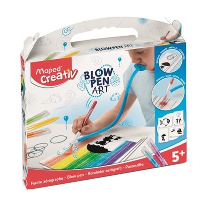 MAPED CREATIV Fújós filctoll készlet,, Blow pen Art, pop