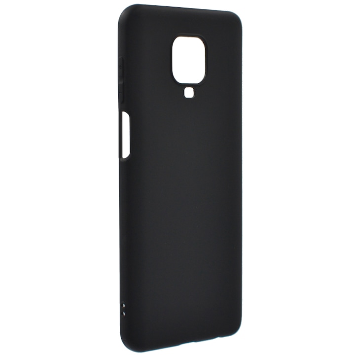 Gigapack gumi/szilikon tok Xiaomi Redmi Note 9 Pro készülékhez, matt fekete