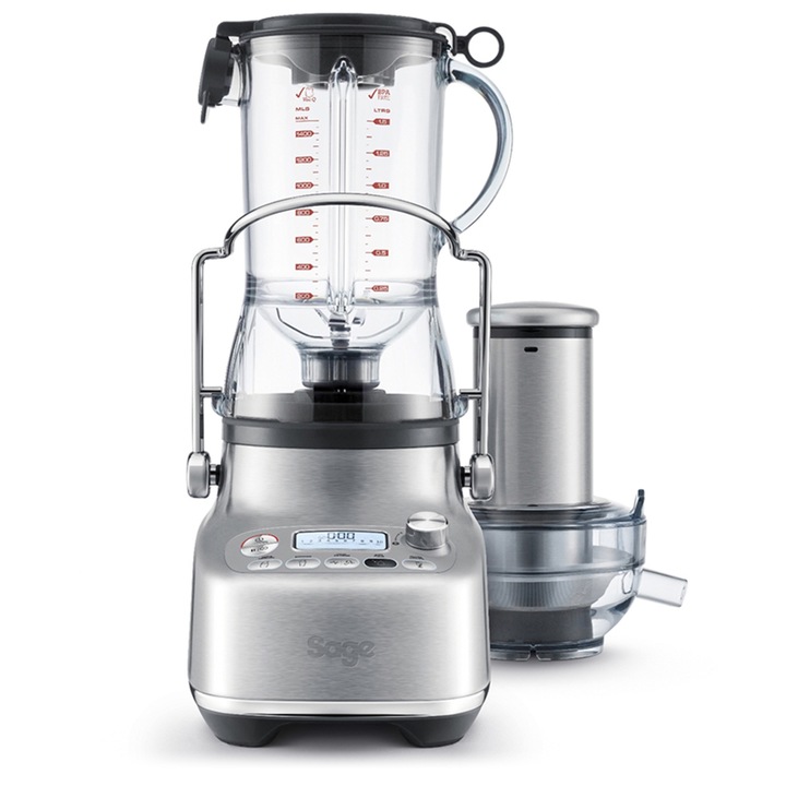 Блендер 2в1 SAGE The 3X Bluicer Pro SJB815, 1.5l, 1350W, 10 нива на скорост, сребрист