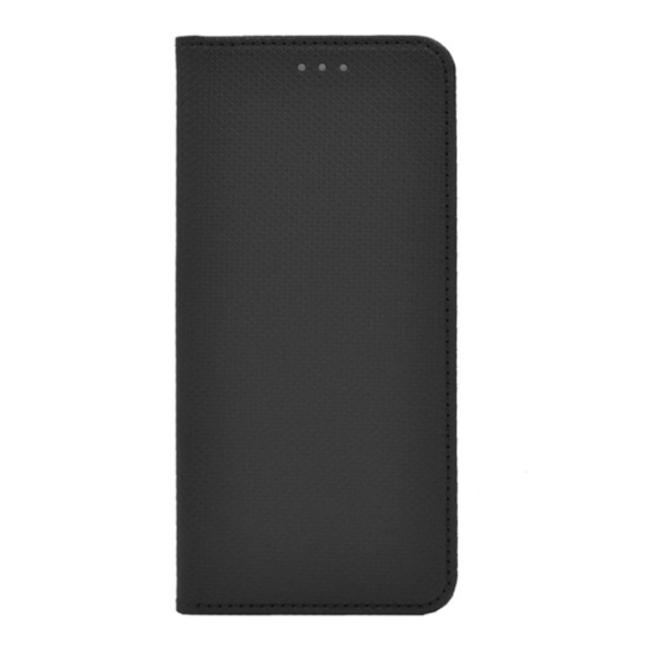 Gigapack bőr hatású, flip álló tok Motorola Moto E7 Plus, XT-2081 készülékhez, fekete