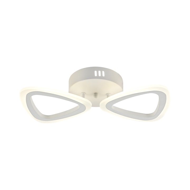 Lustra Led Cu Telecomanda, Elit's, 2 Triunghiuri, 48w