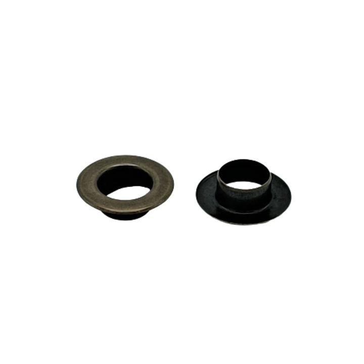 Set 10 ocheti metalici plati antic brass 18/9mm