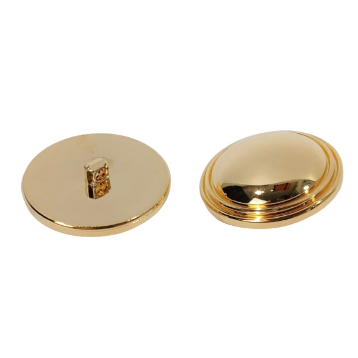 Set 6 nasturi nylon cu picior aurii 3.4cm