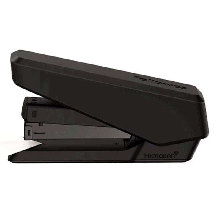 Телбод Fellowes LX850, С антимикробна защита, Easy press, Full strip, 25 листа, Черен