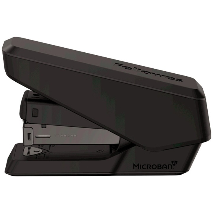 Телбод Fellowes LX840, С антимикробна защита, Easy press, Half strip, 25 листа, Черен