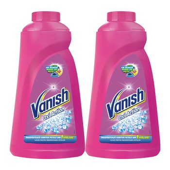 Solutie pentru indepartarea petelor Vanish Pink, 2x1L Solutie pentru indepartarea petelor Vanish Pink, 2x1L
