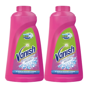 Pachet Promo Solutie pentru indepartarea petelor Vanish Extra Hygiene,2x 0.94 l Pachet Promo Solutie pentru indepartarea petelor Vanish Extra Hygiene,2x 0.94 l
