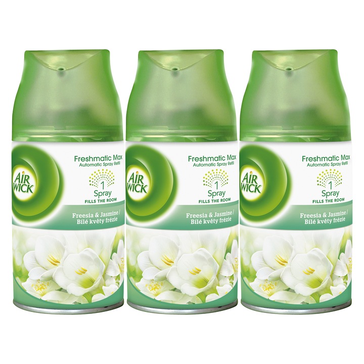 Air Wick Freshmatic légrissítő utántöltő, frézia és jázmin, 3x250 ml