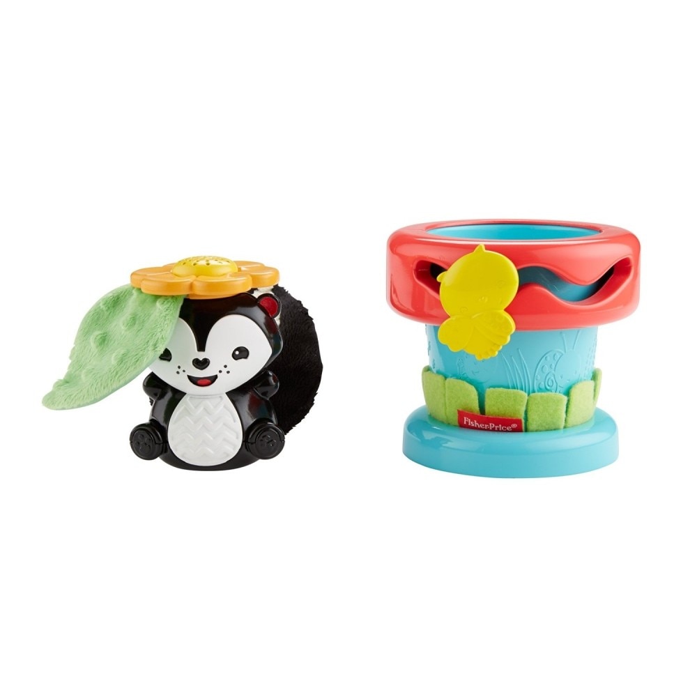 Jucarie zornaitoare Fisher Price, Ghiveci cu flori