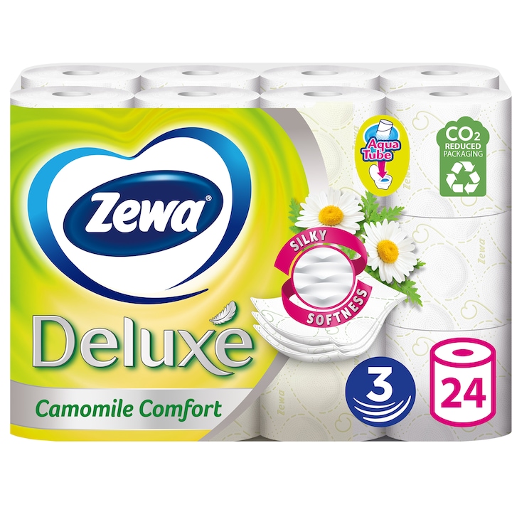 Zewa Deluxe Camomile toalettpapír, 3 rétegű, 24 tekercs