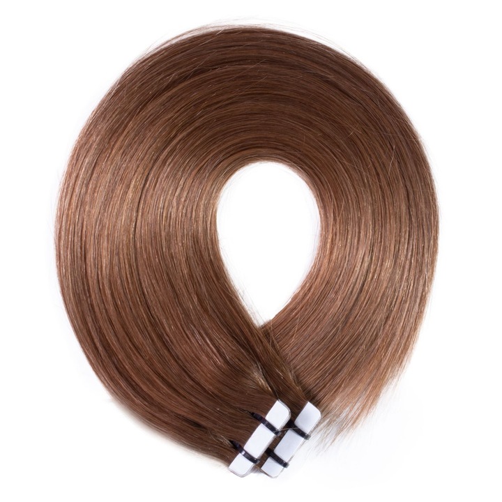 Extensii par natural, Hair2heart, 50 cm, Maro deschis